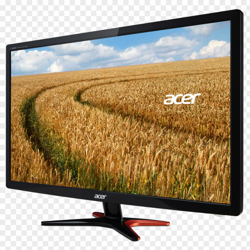 Bigger Zoom Big LED-backlit LCD Computer Monitors Digital Visual Interface Acer GN246HL PNG
