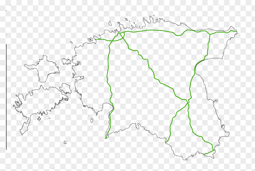 Map Counties Of Estonia Tree PNG