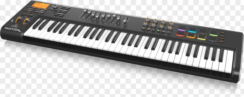 Musical Instruments Behringer MOTOR USB MIDI Keyboard Controller Sound Synthesizers Controllers PNG