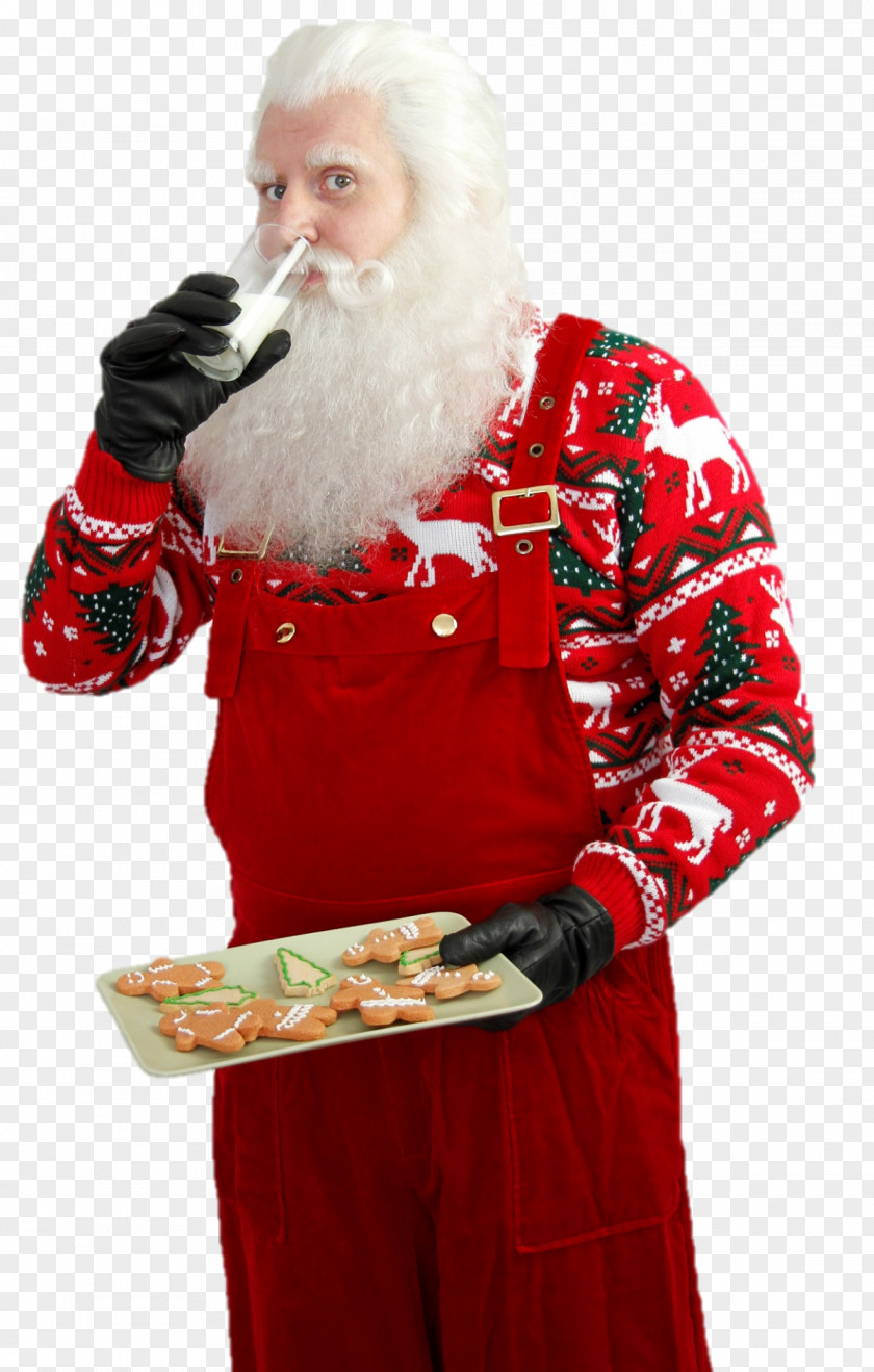 Santa Claus (M) Costume Christmas Ornament Day Beard PNG