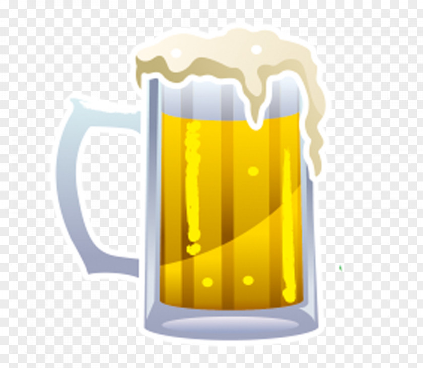 Yellow Beer Bottle Glassware Drink PNG