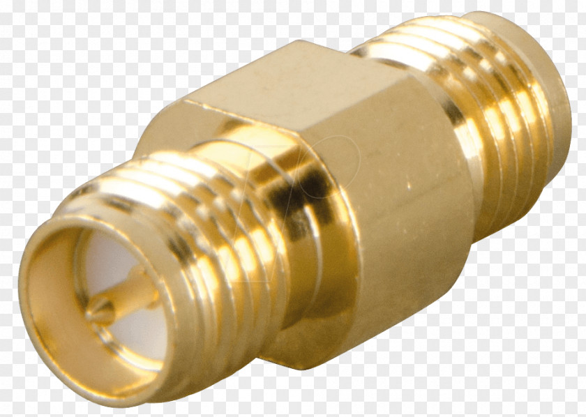 Brass Electrical Connector SMA Adapter RP-SMA PNG