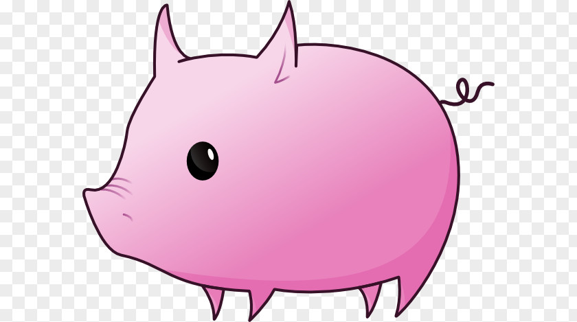 Pig Vector Domestic Free Content The Three Little Pigs Clip Art PNG