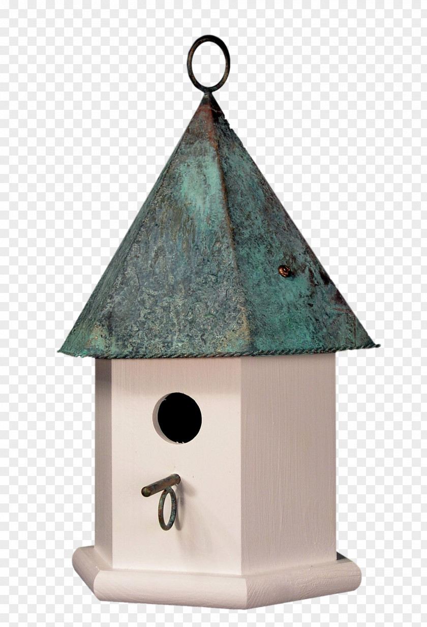 Wind Chime Songbird Nest Box Copper PNG