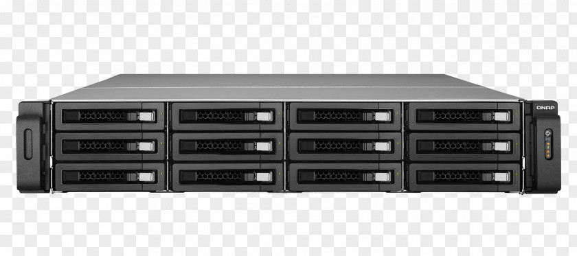 Twelve Vector Network Storage Systems QNAP Systems, Inc. Hard Drives Serial Attached SCSI Video Recorder PNG