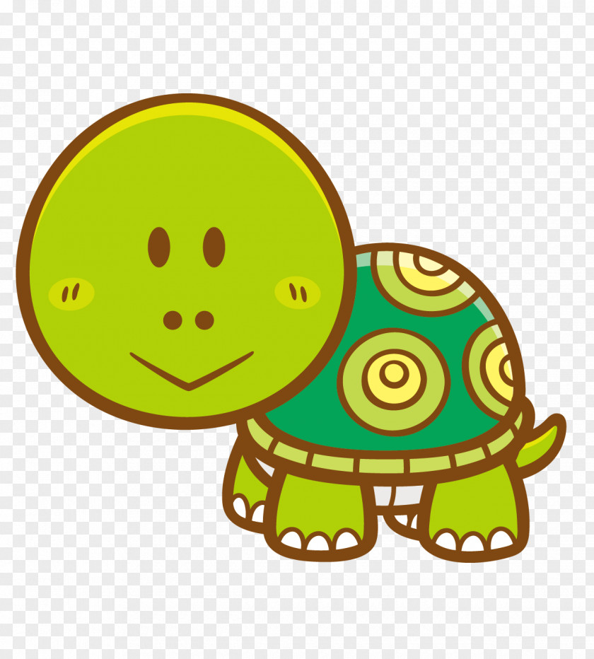 Cartoon Green Turtle Vector Material Clip Art PNG
