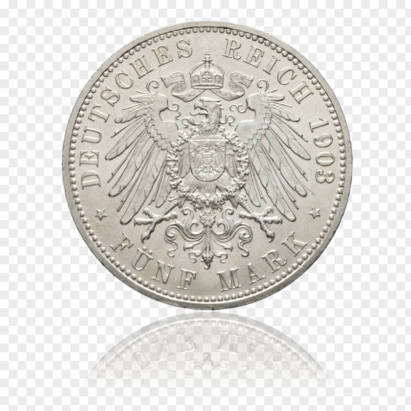 Coin German Empire Silver Germany PNG