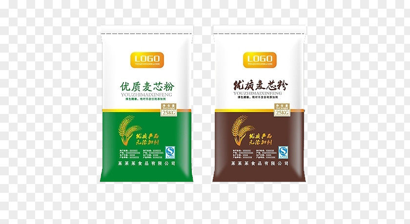 Flour Bag Packaging Design Wheat And Labeling PNG
