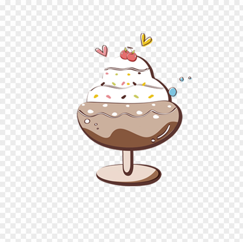 Ice Cream Cake Sundae PNG