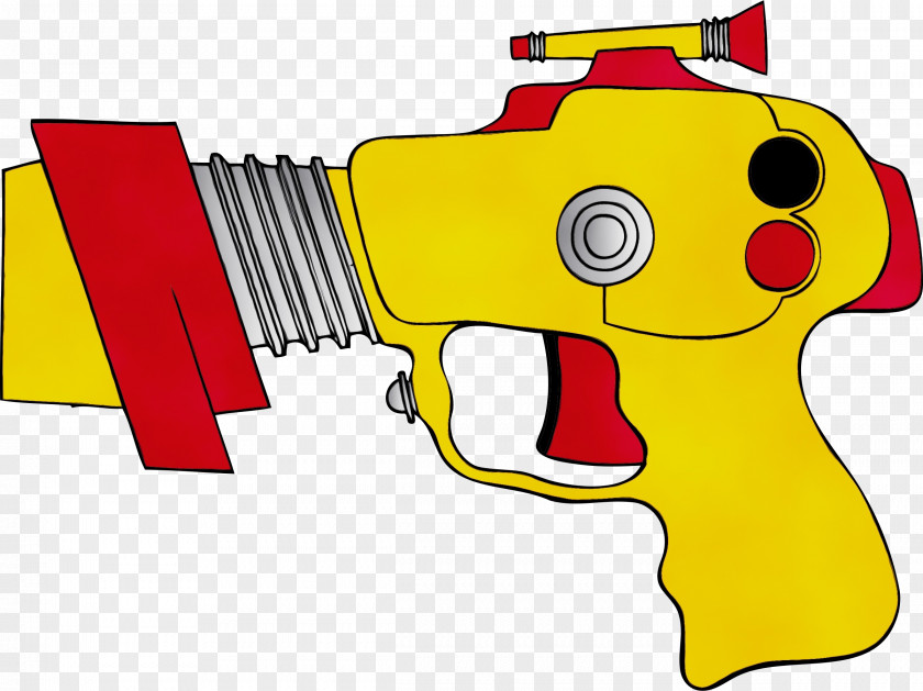 Laser Guns Trigger Gun Clip Art Yellow Water Cartoon PNG
