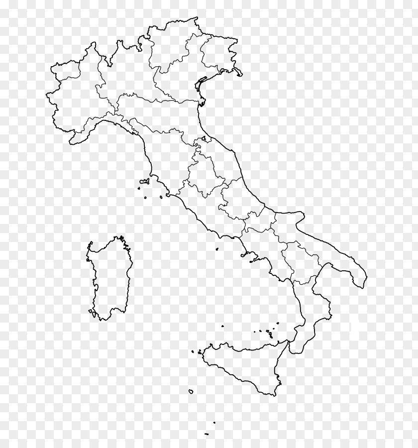 Map Regions Of Italy Blank City PNG