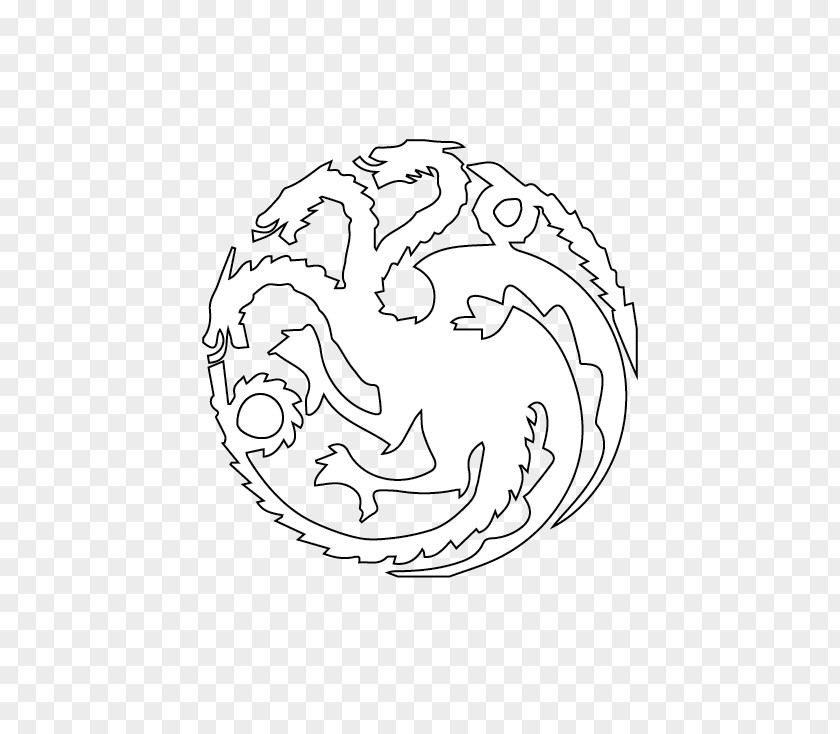Pumpkin Daenerys Targaryen House Stencil Drawing PNG