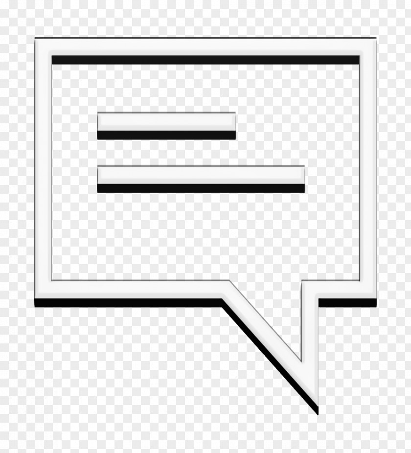 Social Icon Rectangular Speech Balloon Chat PNG