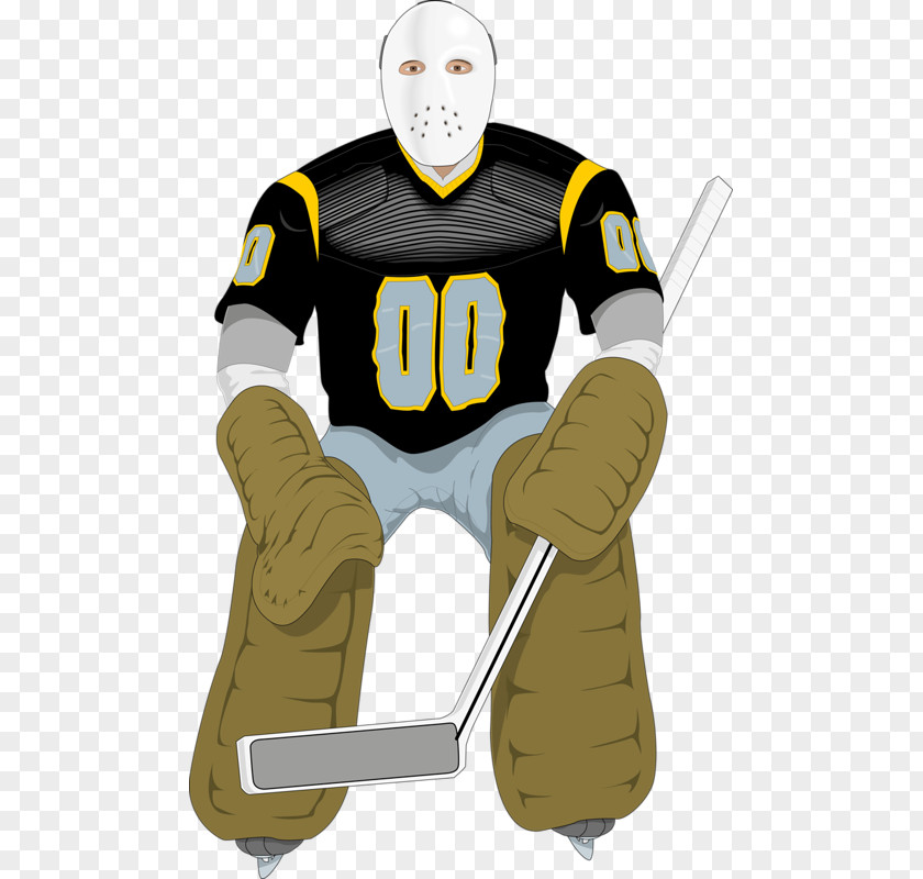 Squat Hockey Player Ice PNG