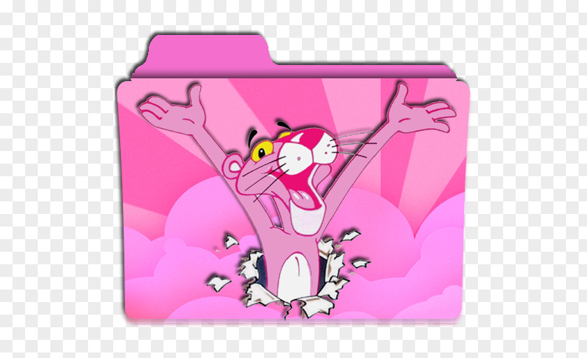 Pink Panther Stickers The Cat Cartoon Sticker Image PNG
