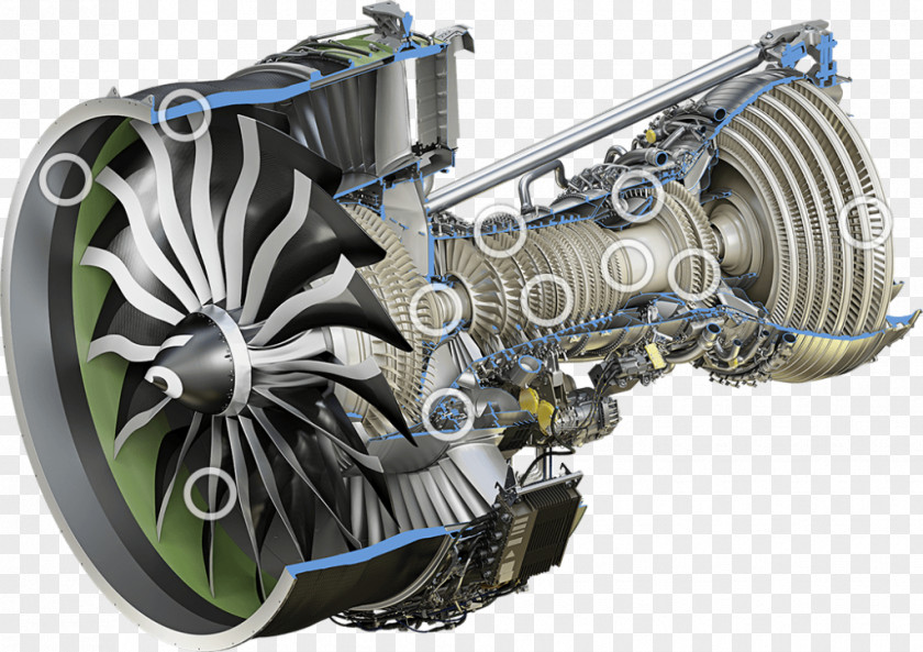 Aircraft Boeing 777X Engine General Electric GE9X GE90 PNG