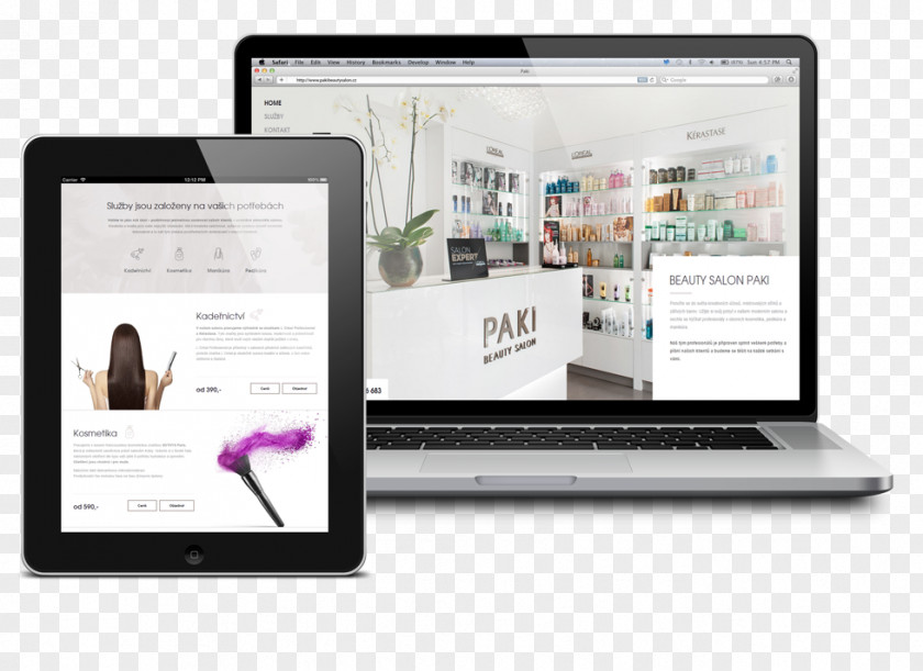Beauty Studio Responsive Web Design Development PNG