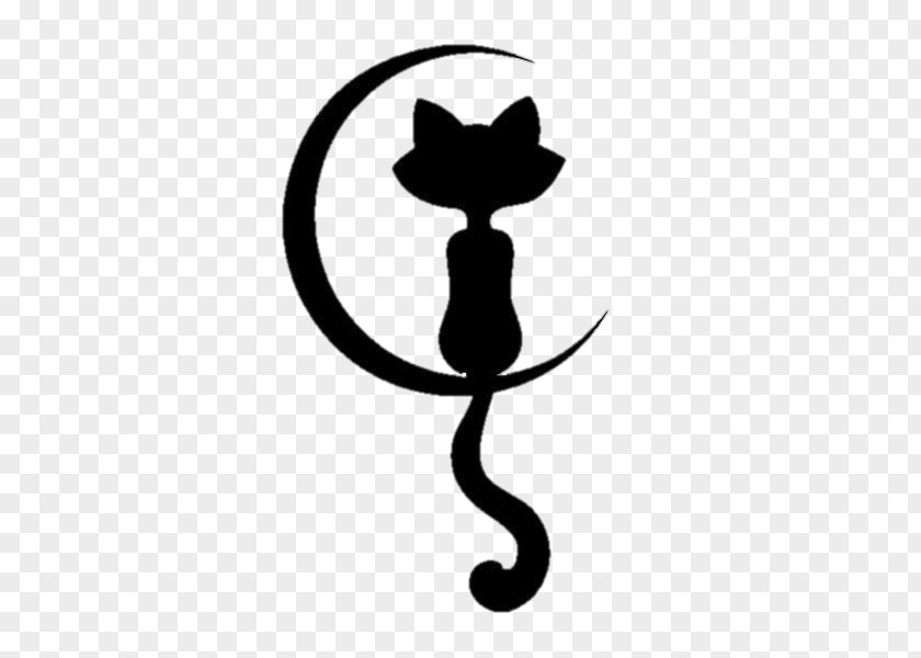 Blackandwhite Symbol Cat Silhouette PNG