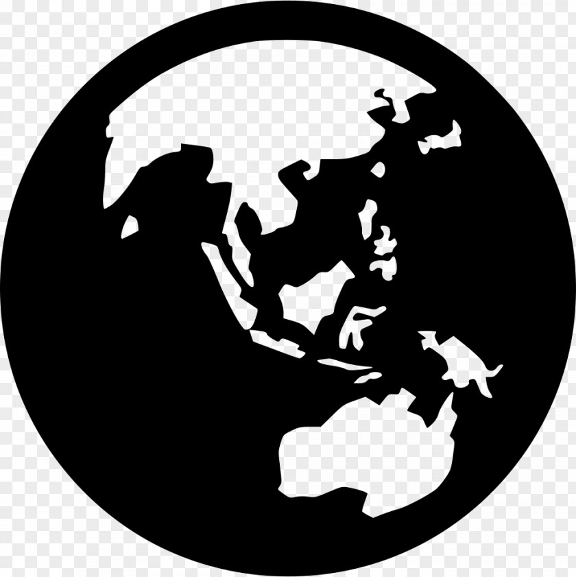 Asia Globe World Map PNG