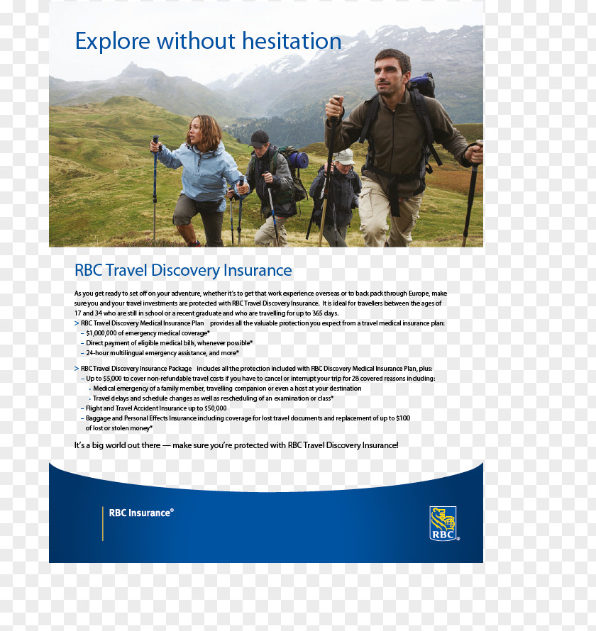One Page Brochure Outdoor Recreation Mountaineering Hiking Sport Adventure PNG