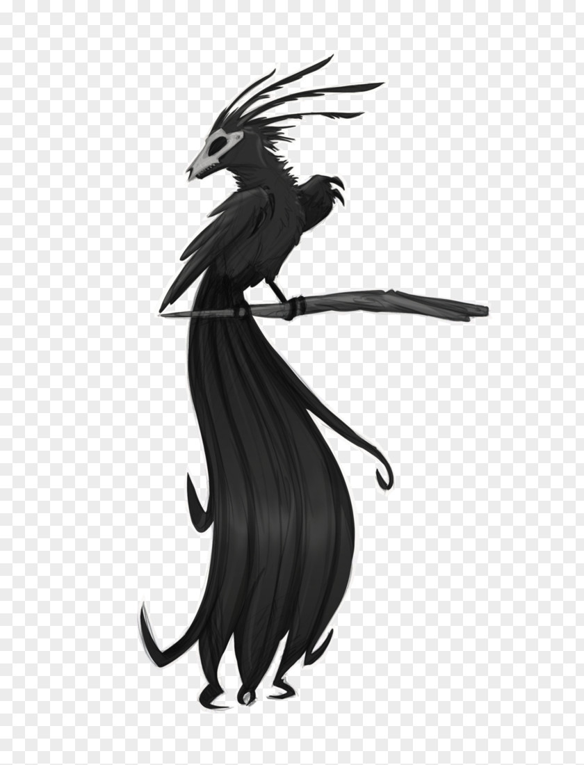 Silhouette Dragon Black PNG