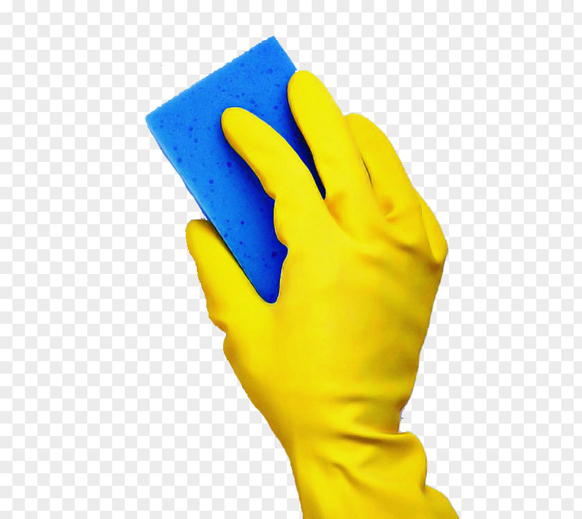 Yellow Glove Safety Hand Finger PNG