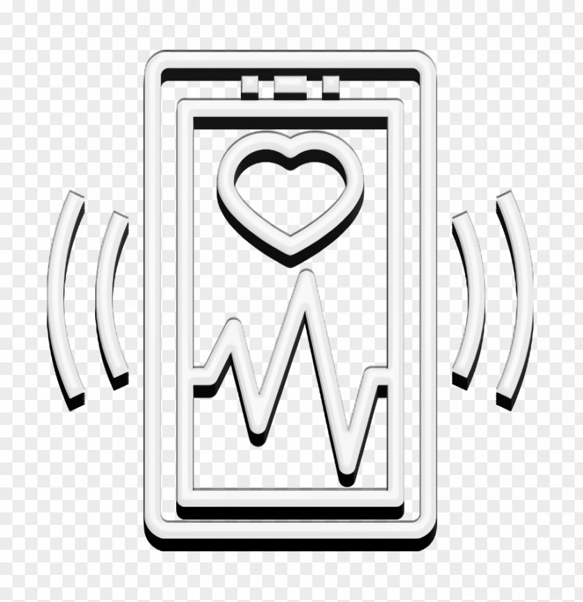 Heart Monitoring Icon App Mobile Interface PNG