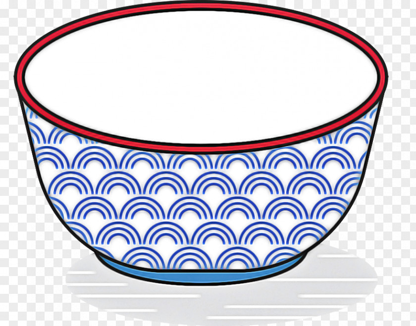 Blue Aqua Tableware Line Bowl PNG
