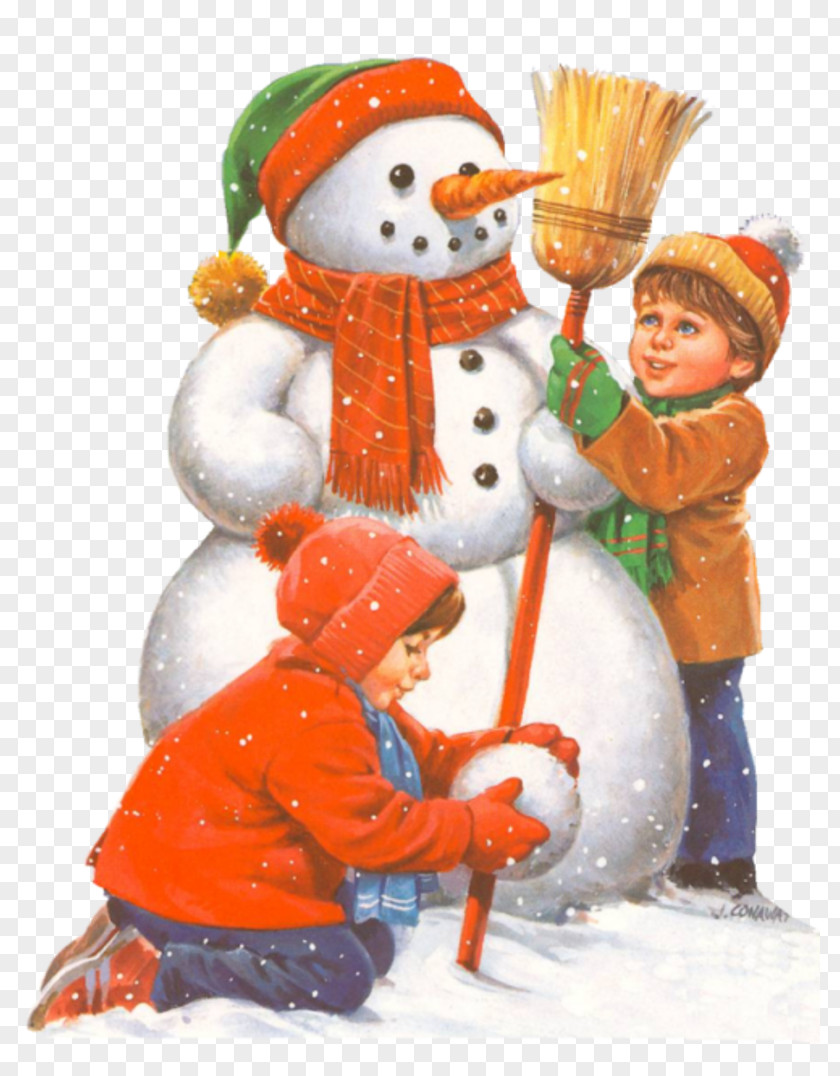 Enfant Snowman Christmas Ornament PNG