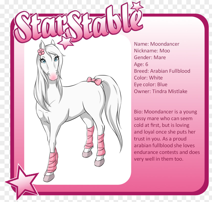 Mustang Pony Star Stable Pack Animal Drawing PNG