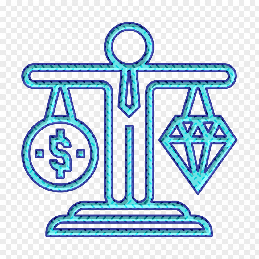 Scale Icon Economy Business Strategy PNG
