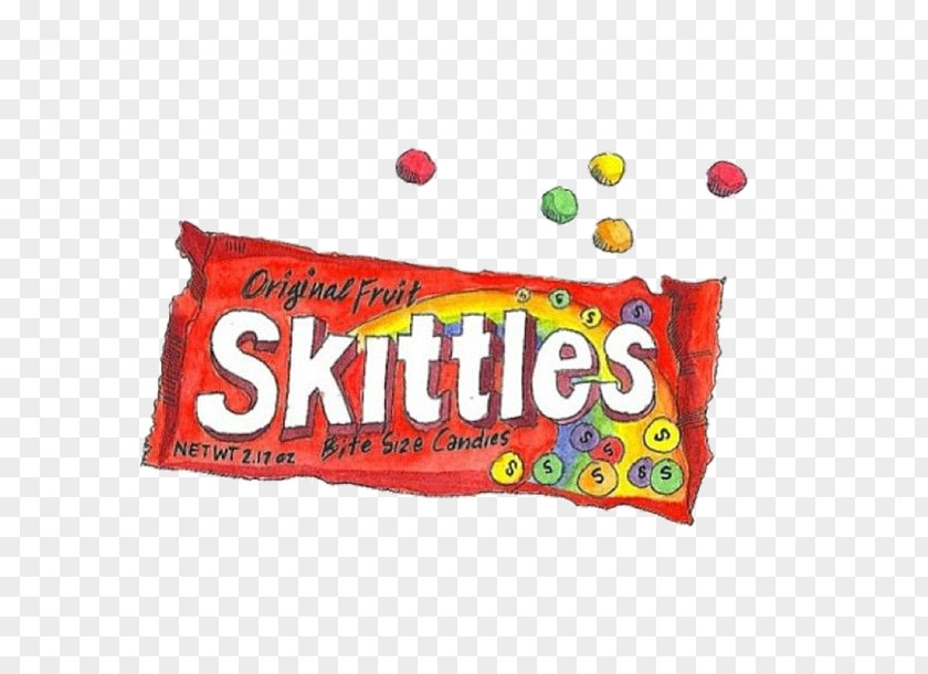 Skittles Candy Sticker Food Ice Cream Drawing PNG