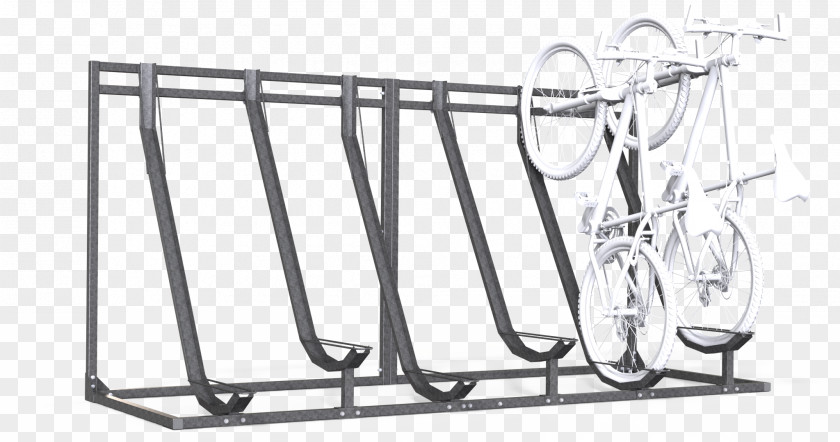 Bicycle Frames Wheels Parking Rack Hybrid PNG