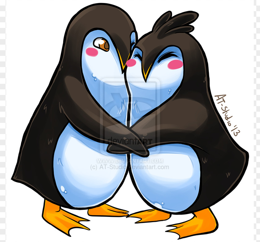 Cartoon Penguins Hugging Baby Hug Drawing Clip Art PNG