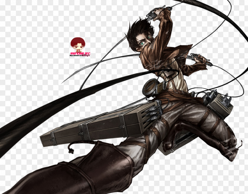 Eren Yeager Attack On Titan Rendering PNG