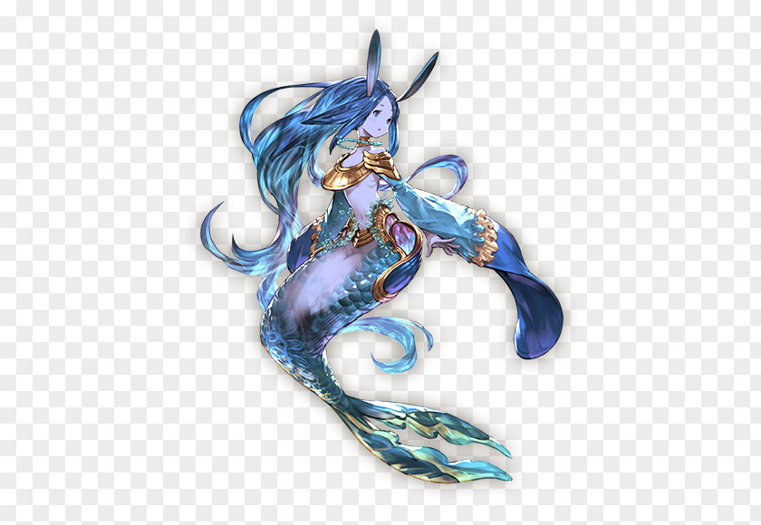 Fantasy Mermaid Granblue Character Illustration PNG