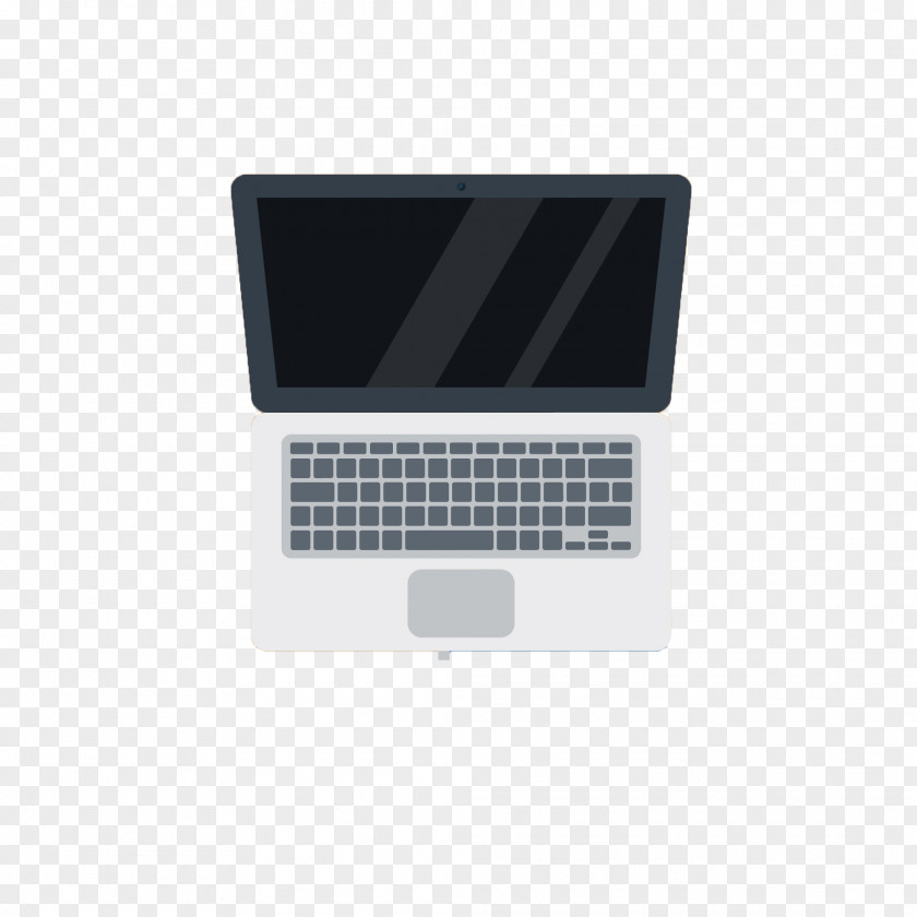 Laptop Flat Design Drawing PNG