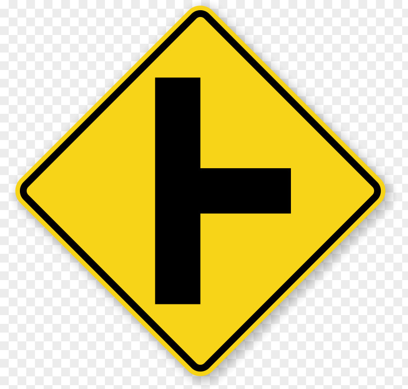 Road Intersection Warning Sign Yield Traffic Three-way Junction PNG