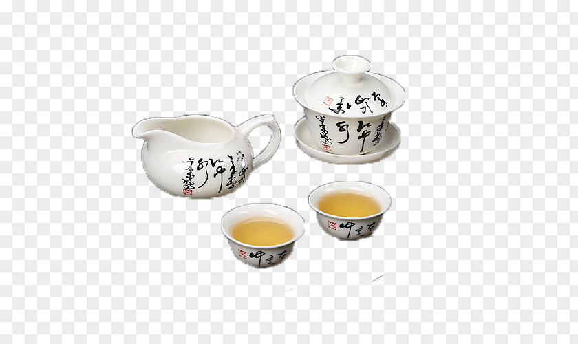 Tea Set Earl Grey Green Teaware Porcelain PNG