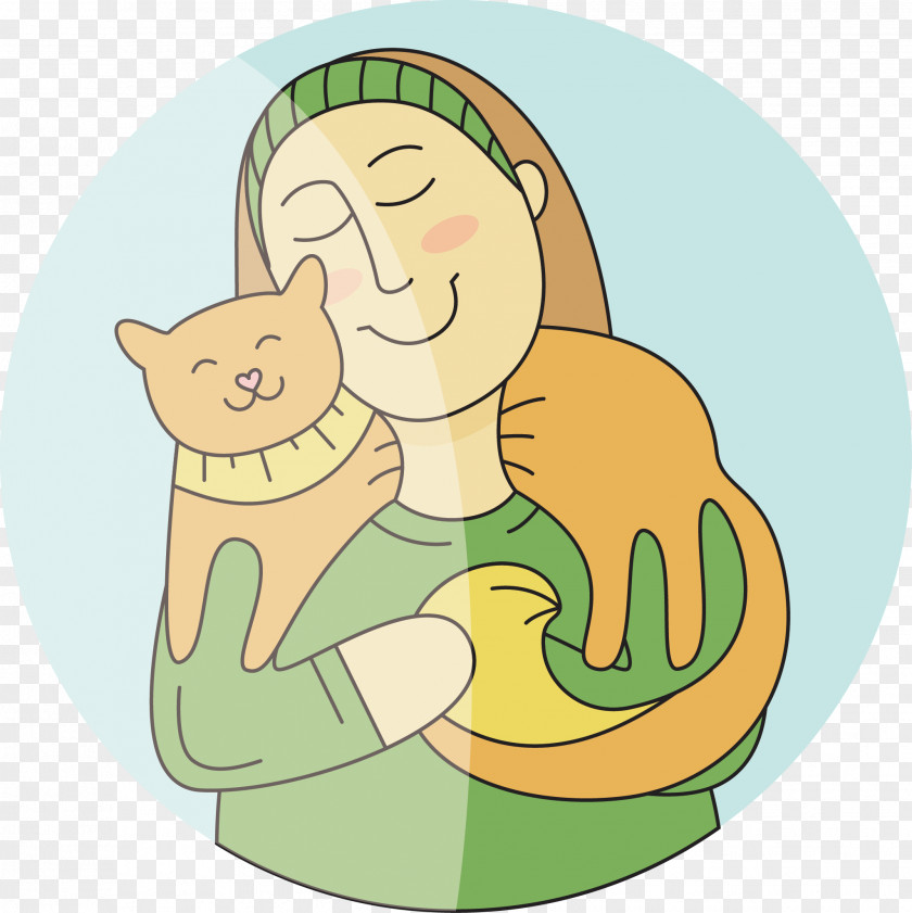 EcoAgriculture Peasant And Cats Pet Clip Art PNG