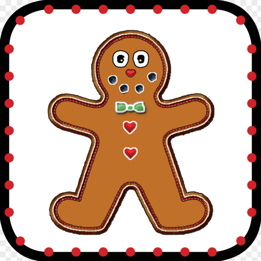 Gingerbread Man Christmas Food Lock Screen PNG