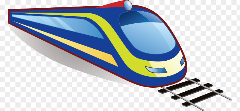 Train Vector Material Rail Transport Maglev PNG