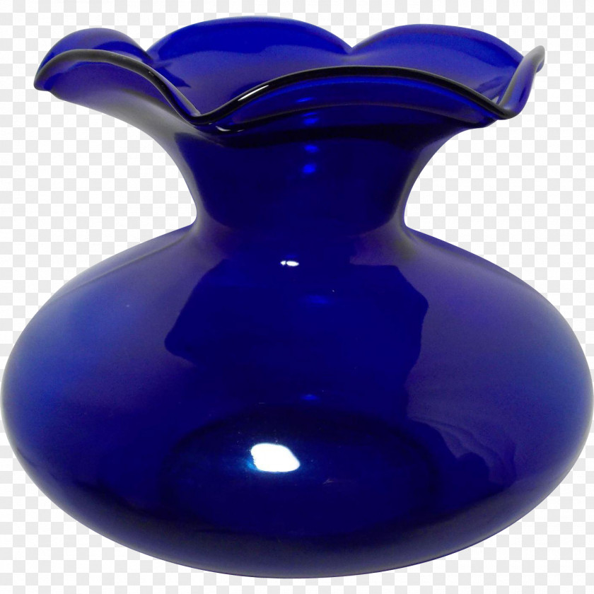 Vase Toto Cobalt Blue Glass Purple PNG