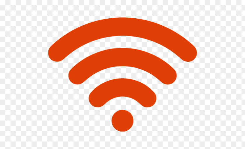 Orange Wireless Icon Wi-Fi Network Hotspot PNG