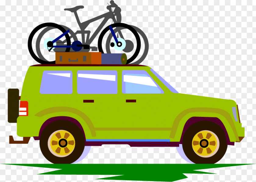 SUV Bike Tours Vector Material Car Bicycle Touring PNG