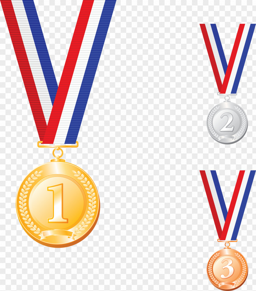 Vector Gold Medal Silver Clip Art PNG