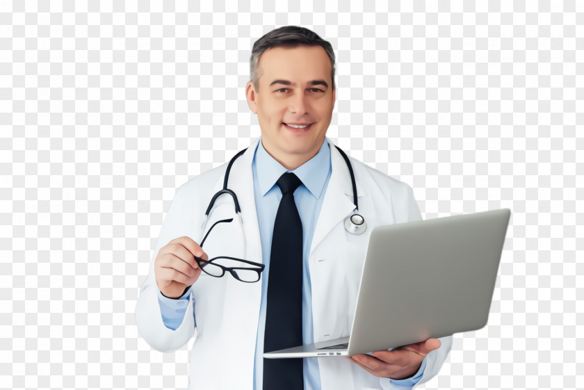 White Coat Health Care Provider Stethoscope PNG