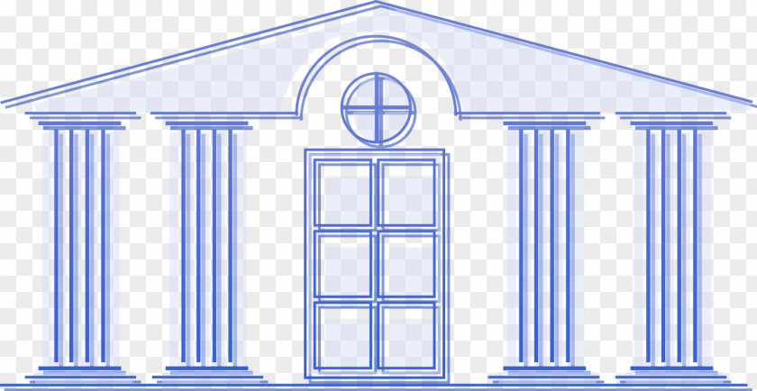 Courthouse Banner Classical Architecture Window Column Ancient Roman PNG