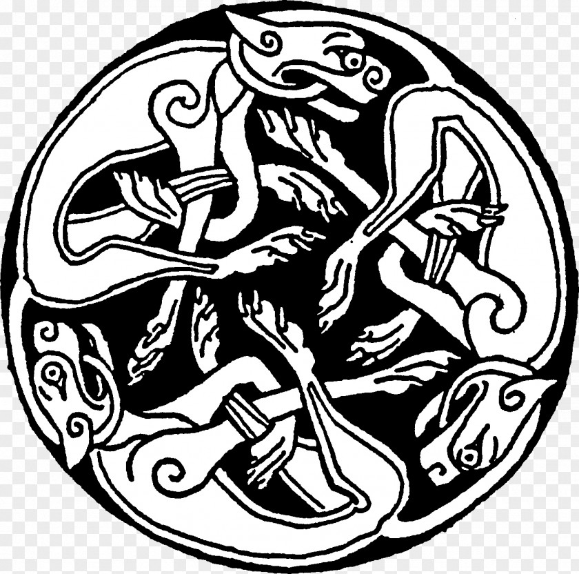 Vikings Celtic Hounds Greyhound Knot Celts Book Of Kells PNG