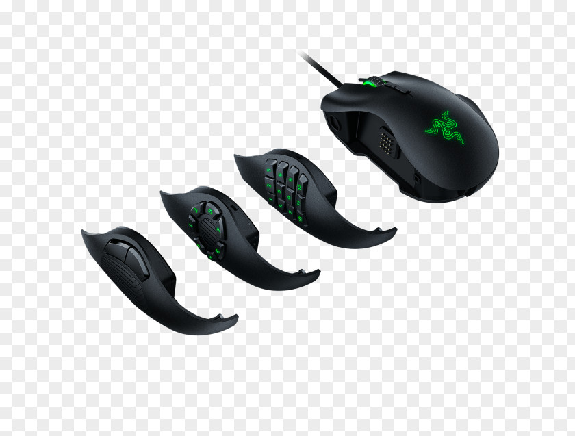 Computer Mouse Razer Naga Hex V2 Trinity Gaming Laser RZ01-02410100-r3u1 Epic Chroma Inc. PNG